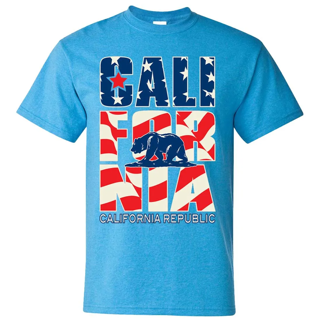 California Republic USA Flag Asst Colors T-shirt/tee