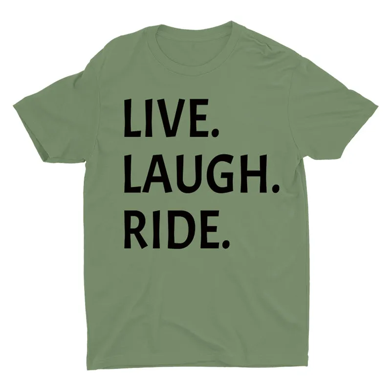 Cotton Live Laugh Ride Tee