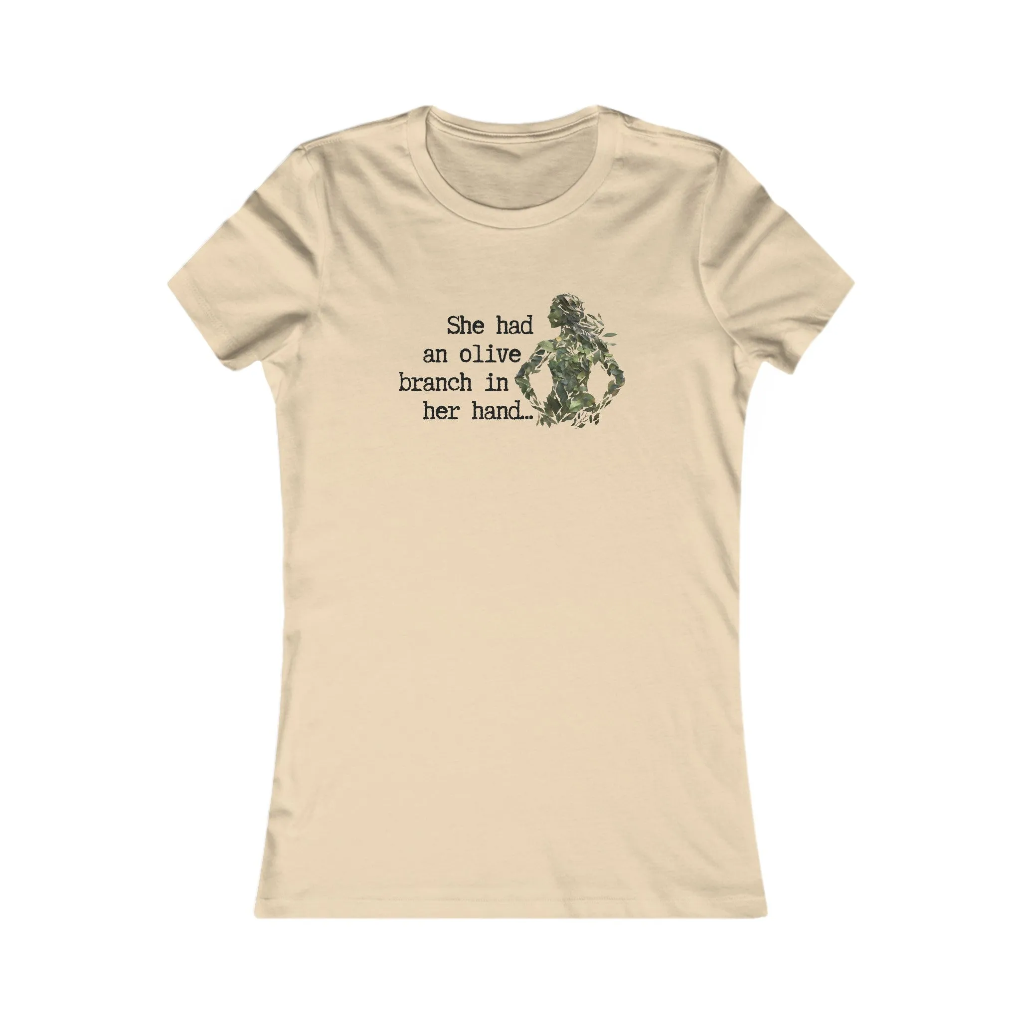 Olive tree branch woman in leaves / Women's Favorite Tee