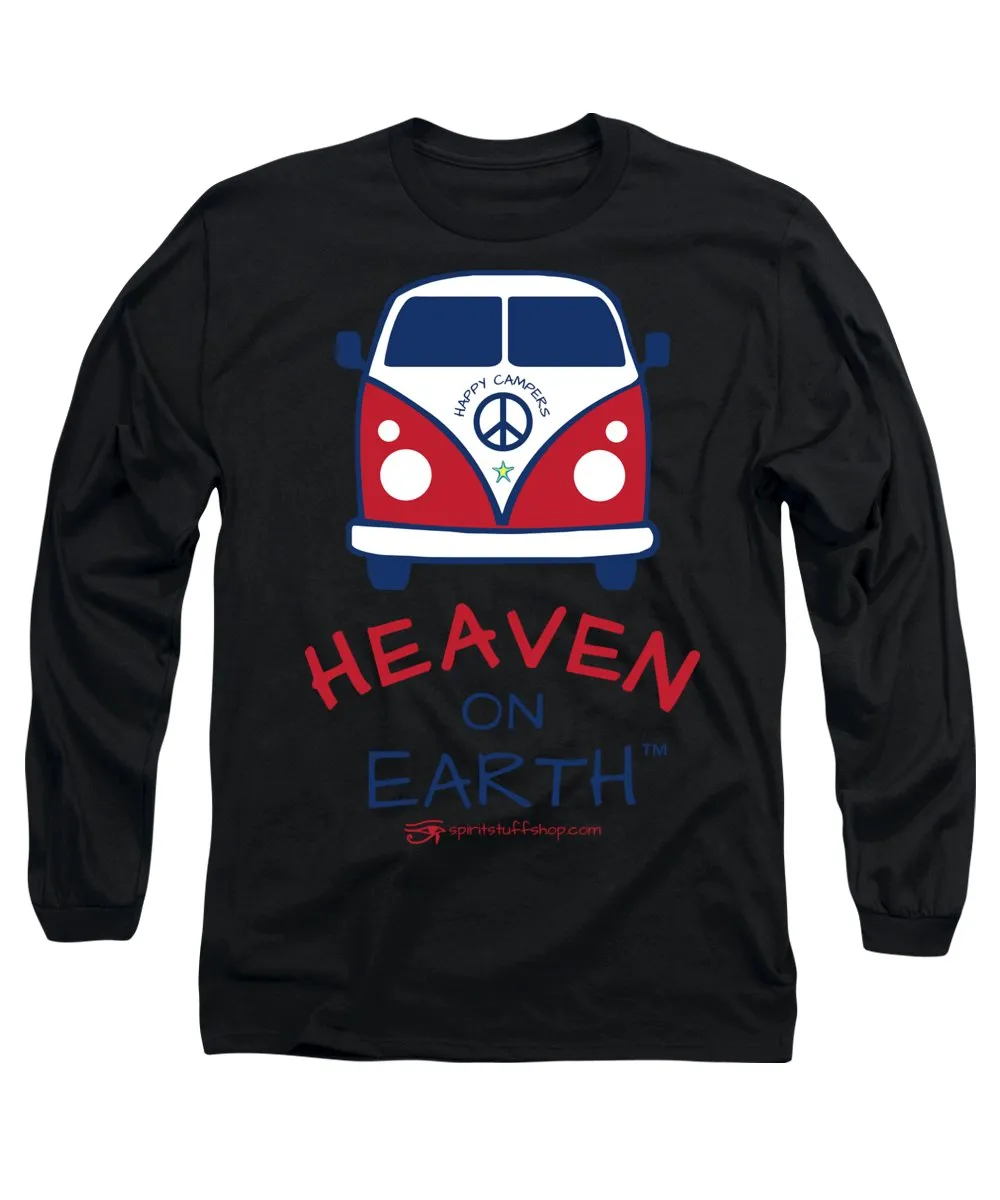 Vw Happy Camper Heaven On Earth - Long Sleeve T-Shirt