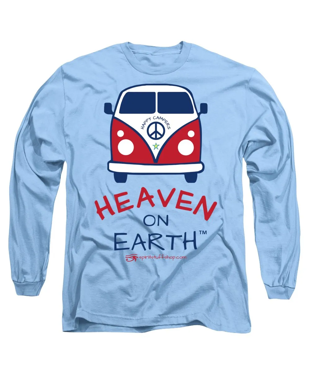 Vw Happy Camper Heaven On Earth - Long Sleeve T-Shirt